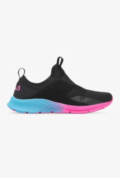 Fila Women's Accolade Evo 2 Black/Sugarplum/Bluefish Athletic Slip On Nursing Shoes