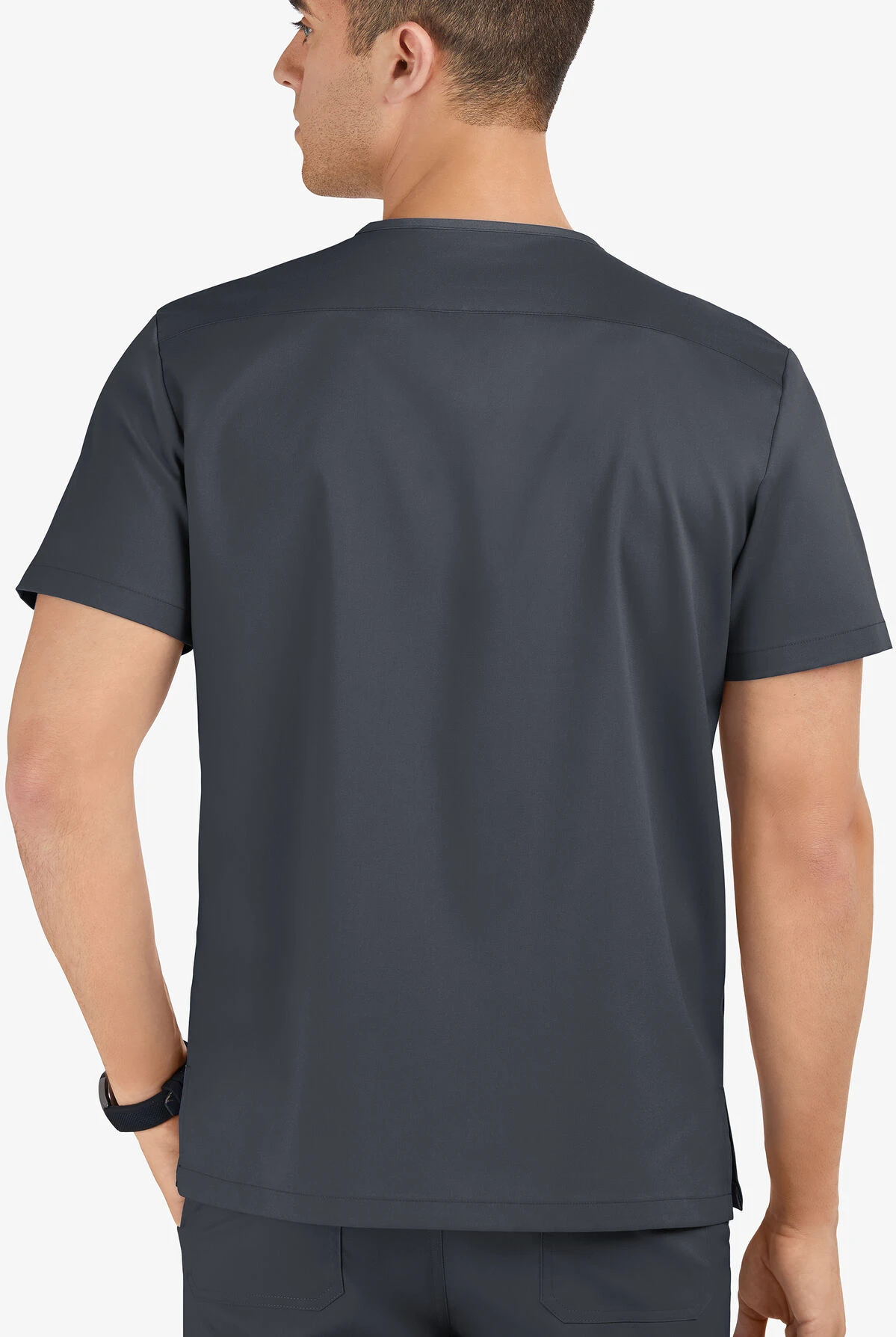 UA Advantage STRETCH Men's 6-Pocket V-Neck Scrub Top - Image 3