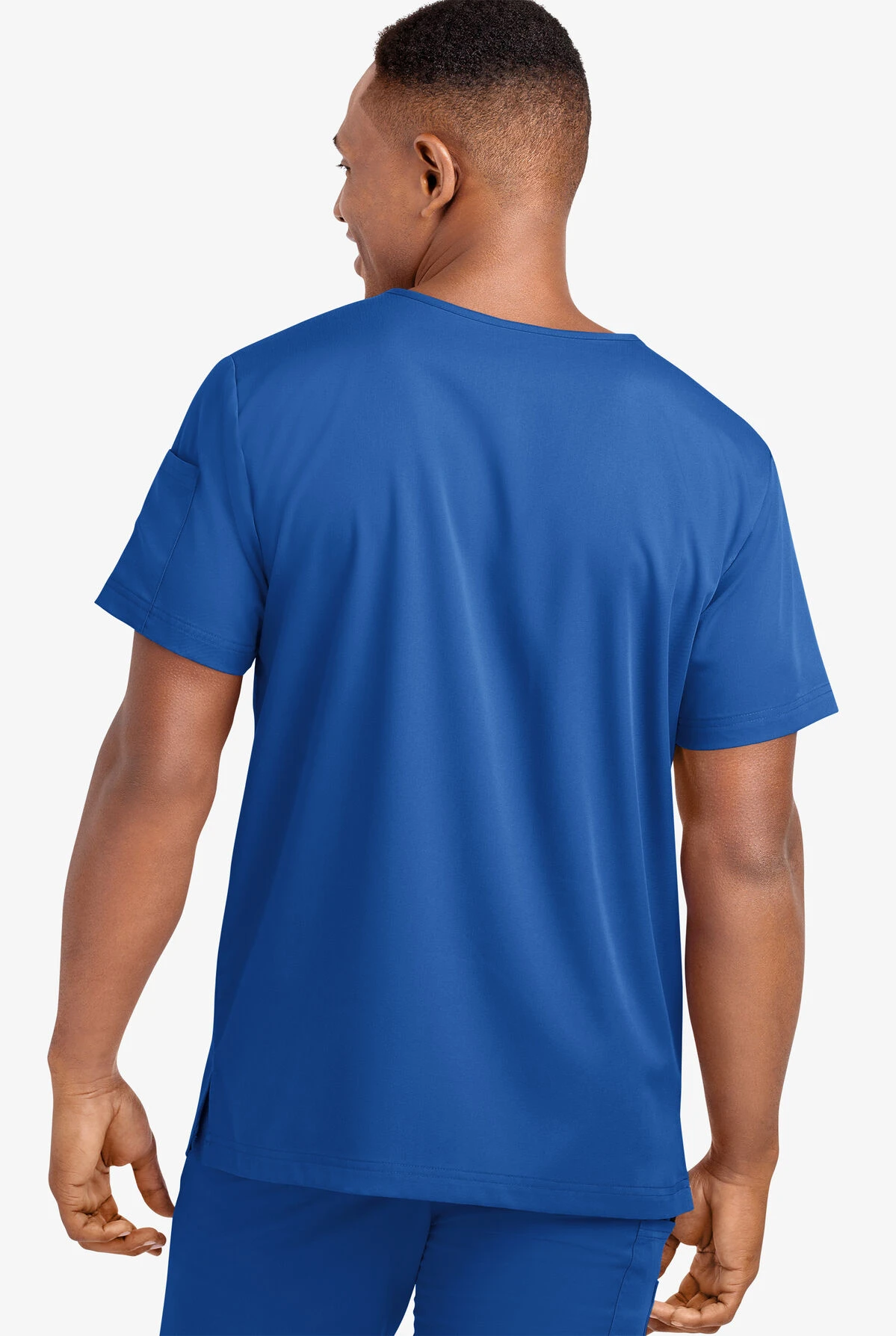 UA Advantage STRETCH Men's 4-Pocket V-Neck Scrub Top - Image 4