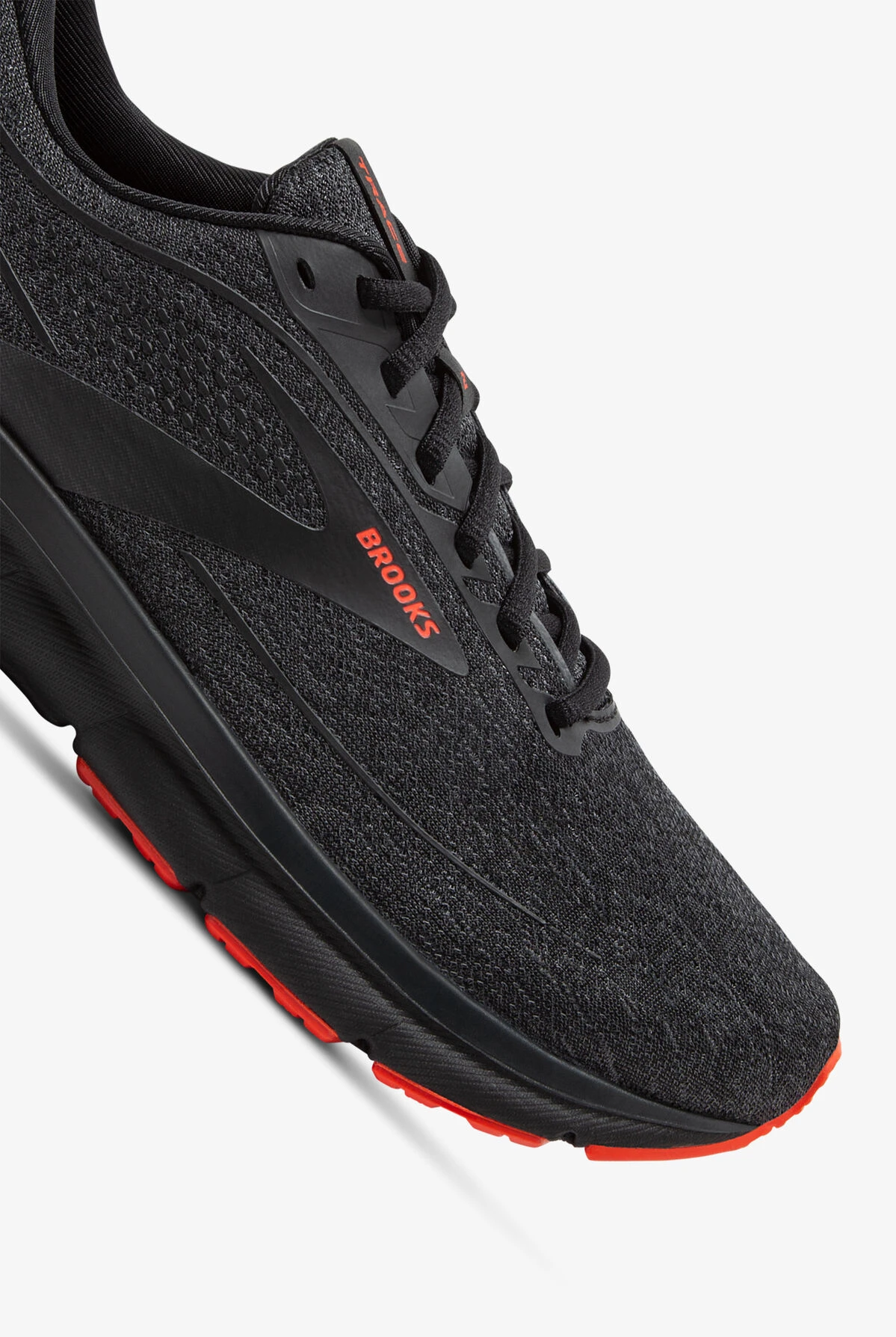 Brooks Men's Trace 2 Ebony/Black/Cherry Athletic Lace Up Nursing Shoes - Image 3