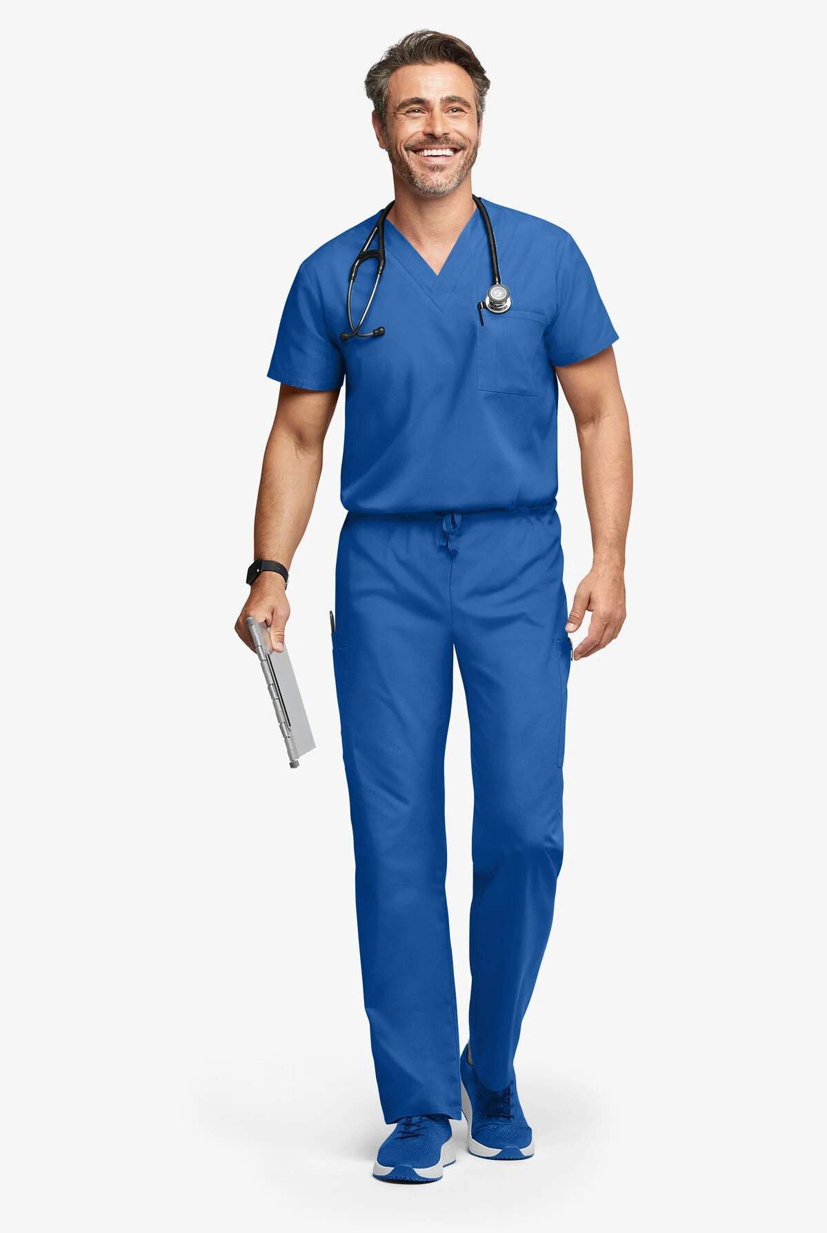 Butter-Soft Originals Unisex 2-Pocket V-Neck Scrub Top - Image 4