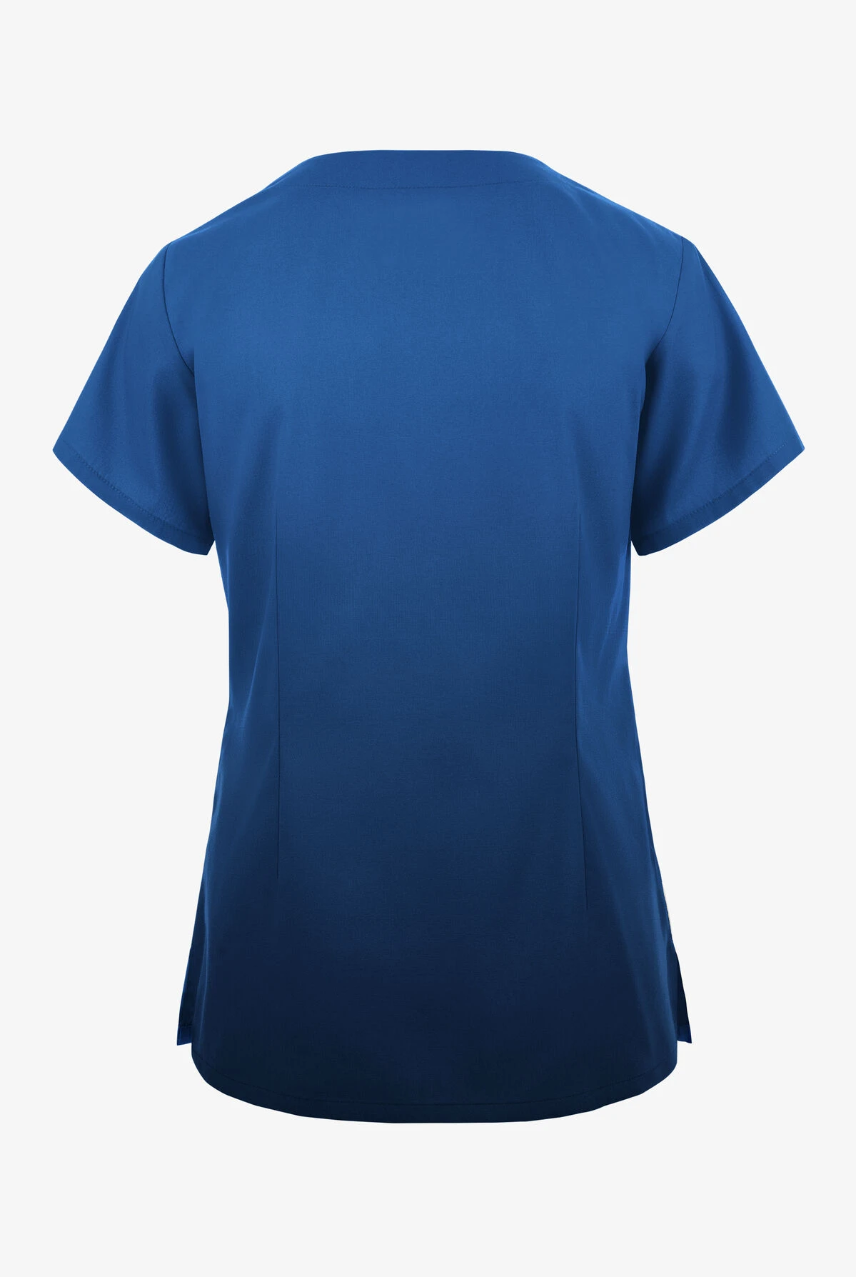 Butter-Soft Originals Bold Paisley Navy Women's 2-Pocket Scallop Neck Printed Scrub Top - Image 2