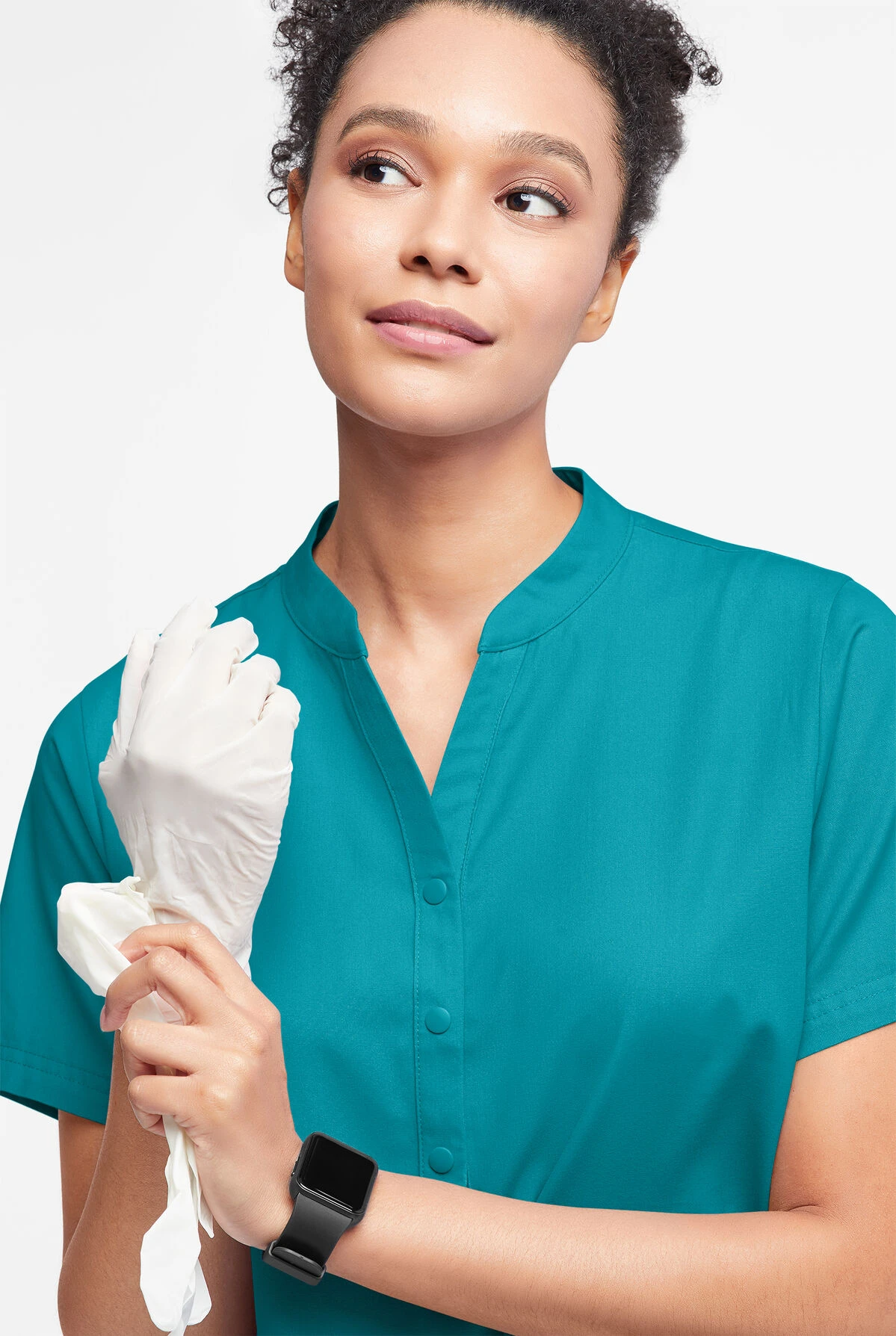 Butter-Soft Originals Women's 6-Pocket Mandarin Collar Scrub Top - Image 4