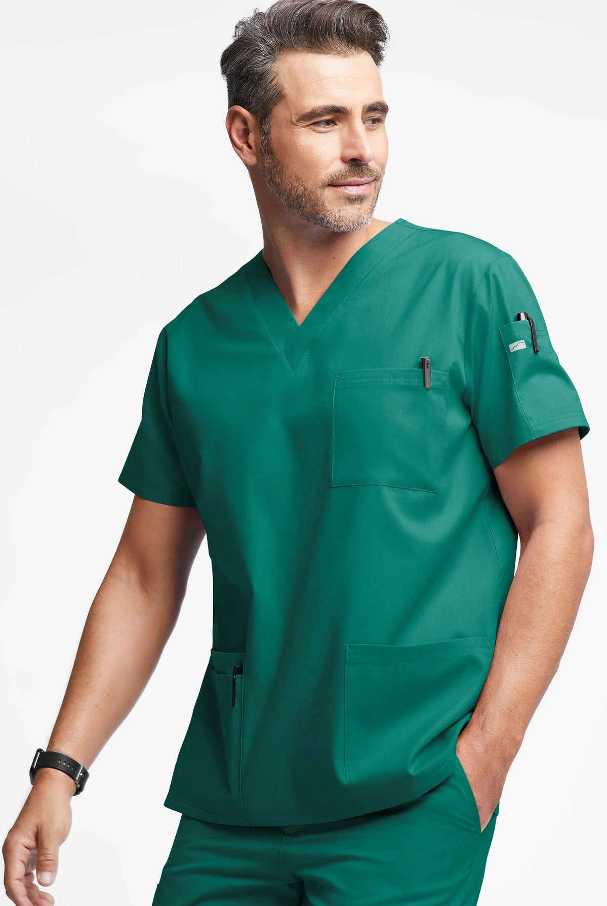 Butter-Soft Originals Men's 6-Pocket V-Neck Scrub Top - Image 2