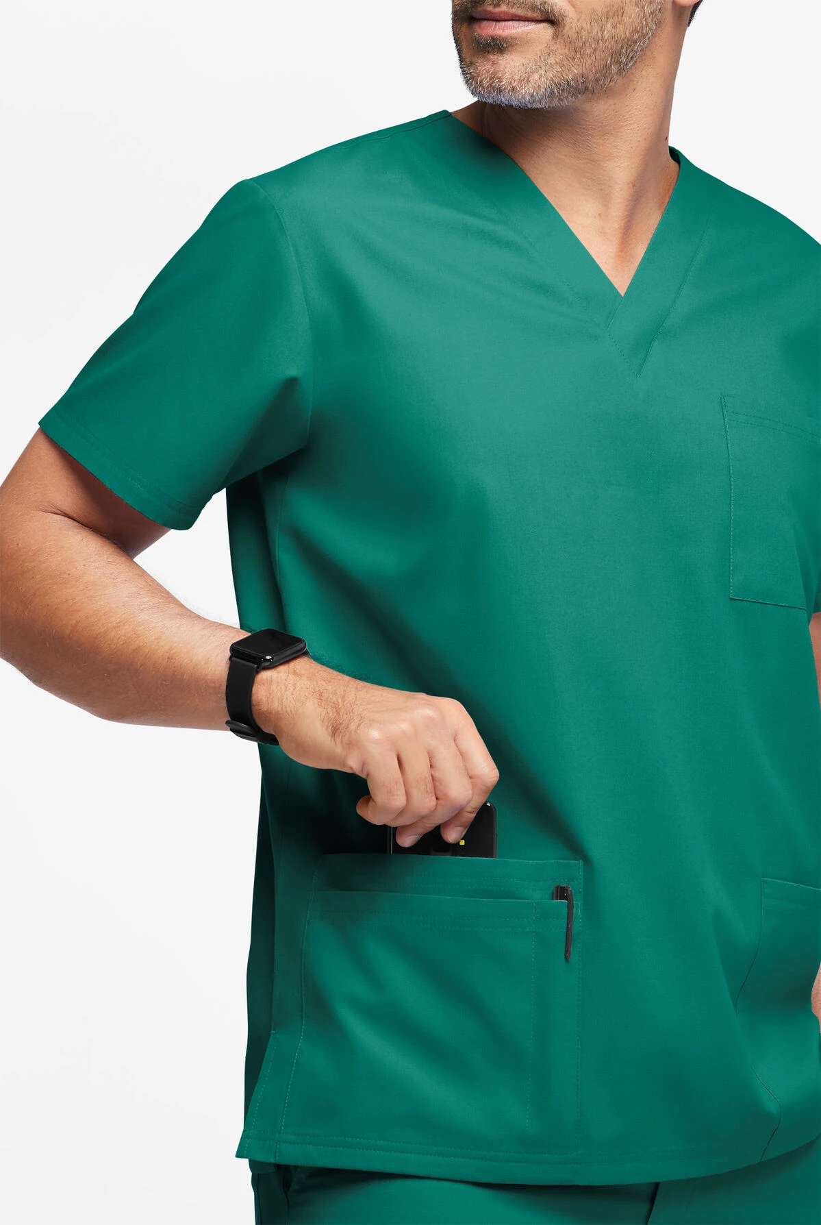 Butter-Soft Originals Men's 6-Pocket V-Neck Scrub Top - Image 4