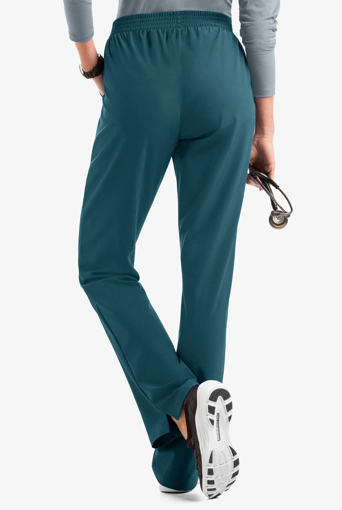 Easy STRETCH By Butter-Soft™ Alana Women's 2-Pocket Pull On Scrub Pants - Petite - Image 2