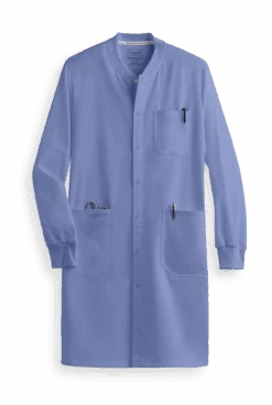 Cherokee Workwear Revolution Tech Unisex 3-Pocket STRETCH Snap Front Lab Coat