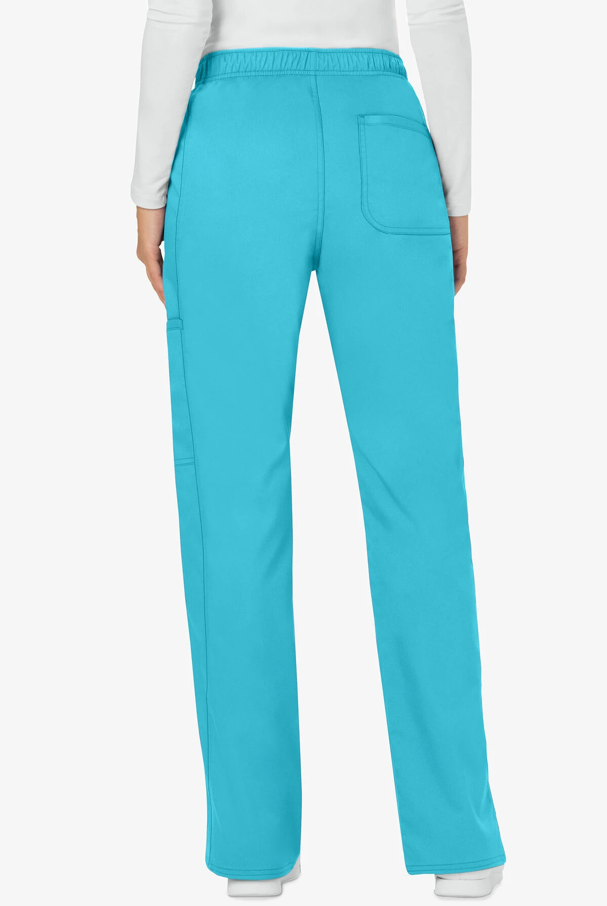 Cherokee Workwear Revolution Women's 5-Pocket STRETCH Drawstring Cargo Scrub Pants - Tall - Image 2