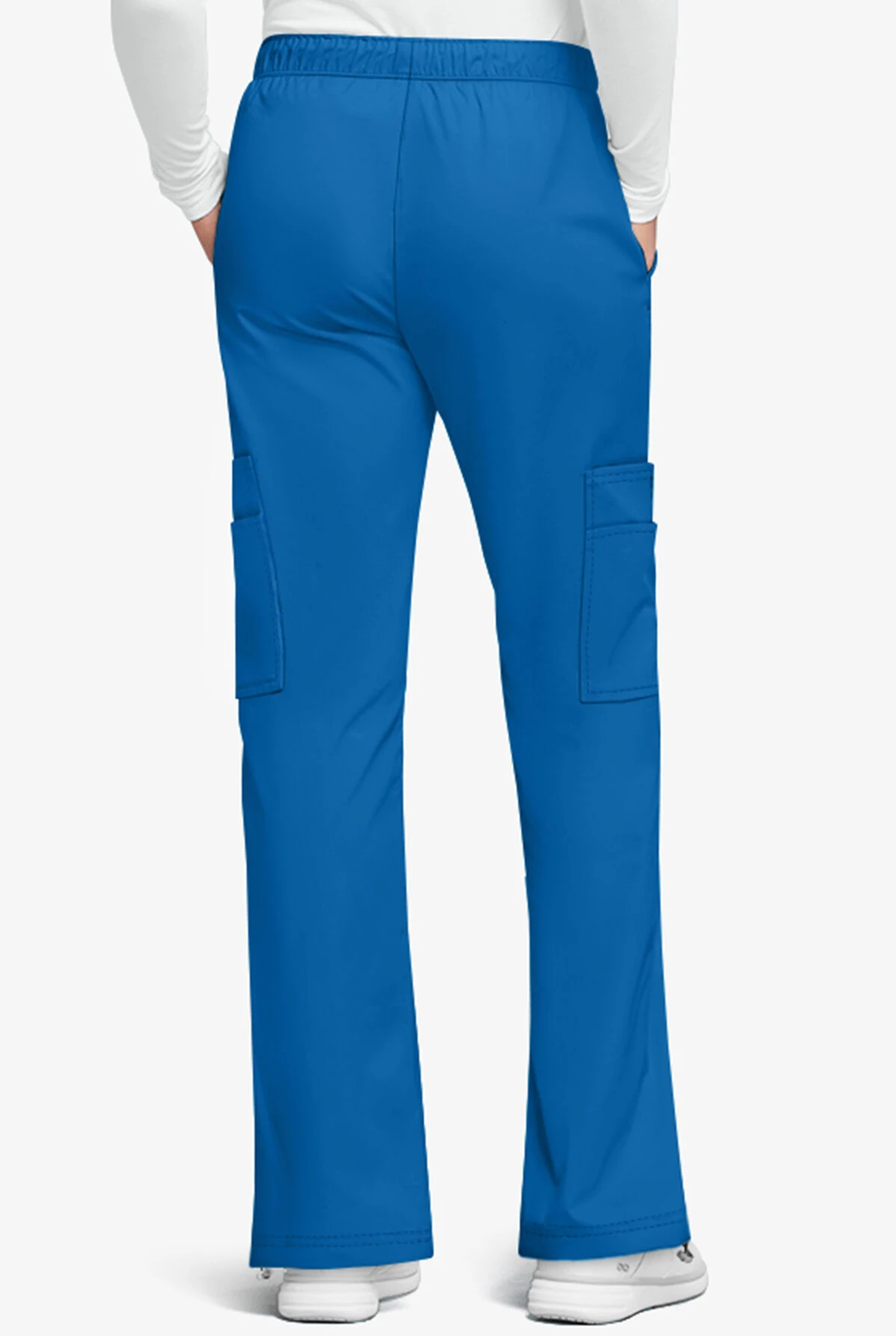 Cherokee Workwear Core STRETCH Women's 7-Pocket Pull-On Cargo Scrub Pants - Image 2