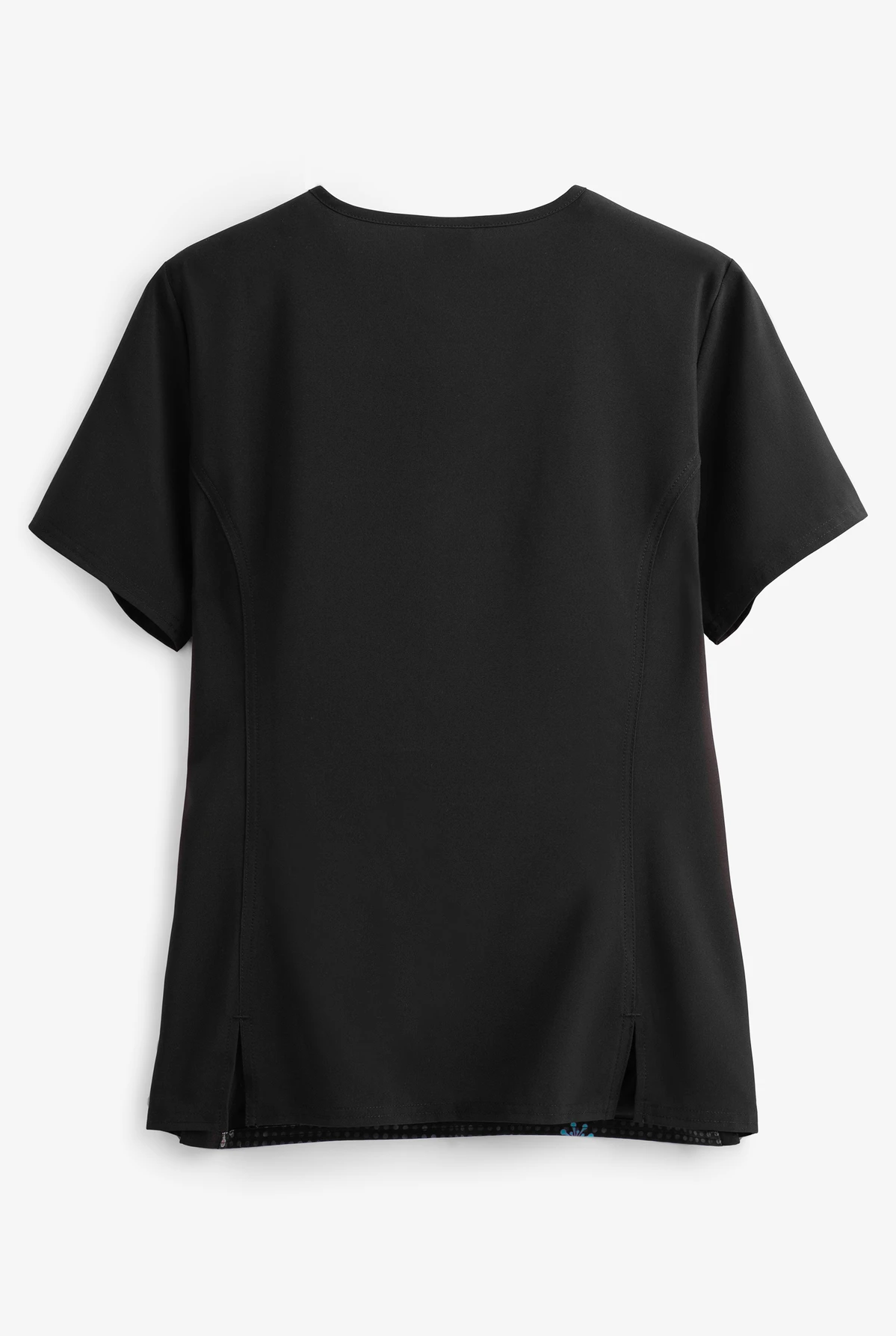 Cherokee Tooniforms DreamWorks Troll Holla Days Women's 1-Pocket V-Neck Print Scrub Top - Image 2