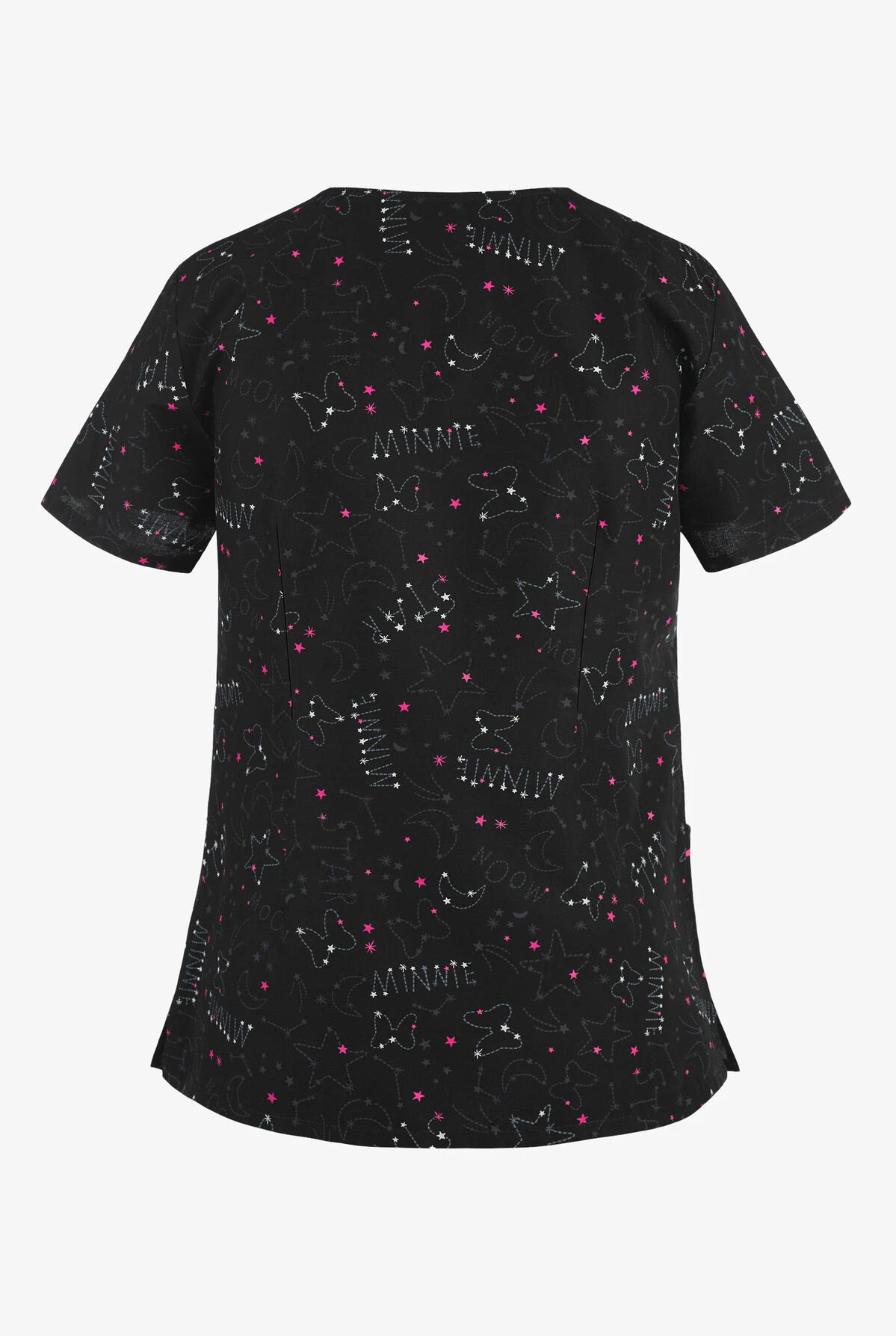 Cherokee Tooniforms Disney You Are Loved Women's 2-Pocket V-Neck Print Scrub Top - Image 2