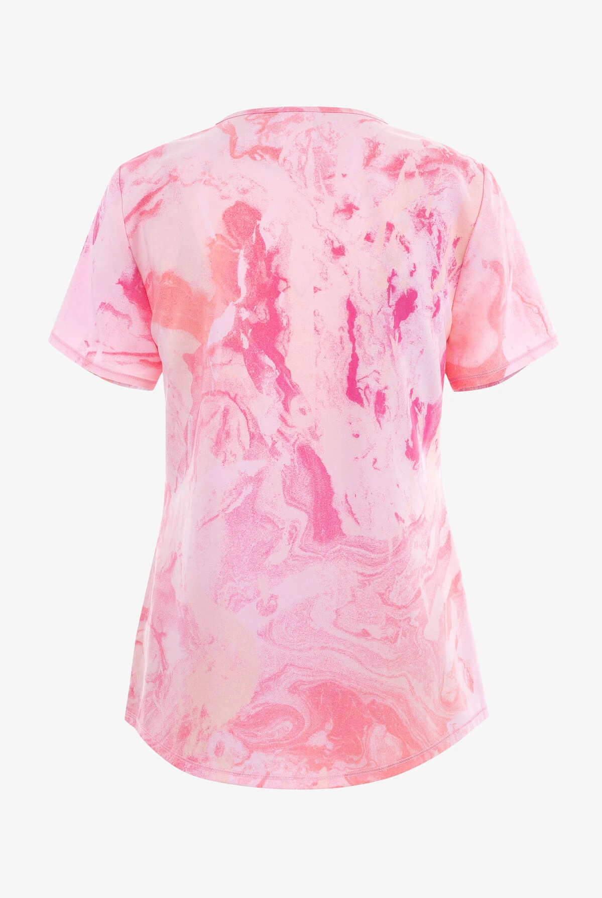 Cherokee Tooniforms Perfect Friend Charlie Brown & Snoopy Women's 2-Pocket STRETCH V-Neck Print Scrub Top - Image 2