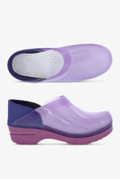 Dansko Professional Purple Translucent Nursing Clogs
