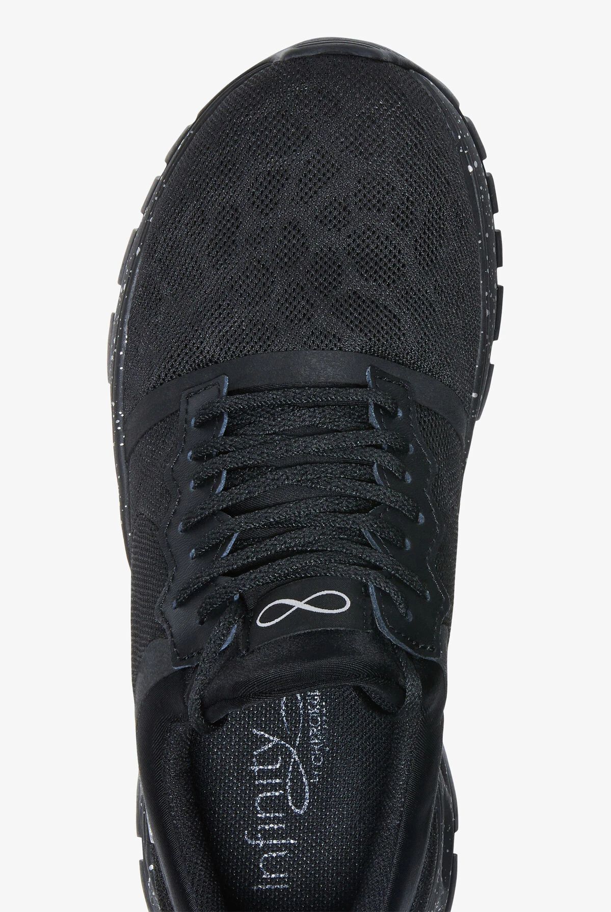 Infinity By Cherokee Women's Fly Black Speckled Athletic Lace Up Shoes - Image 2