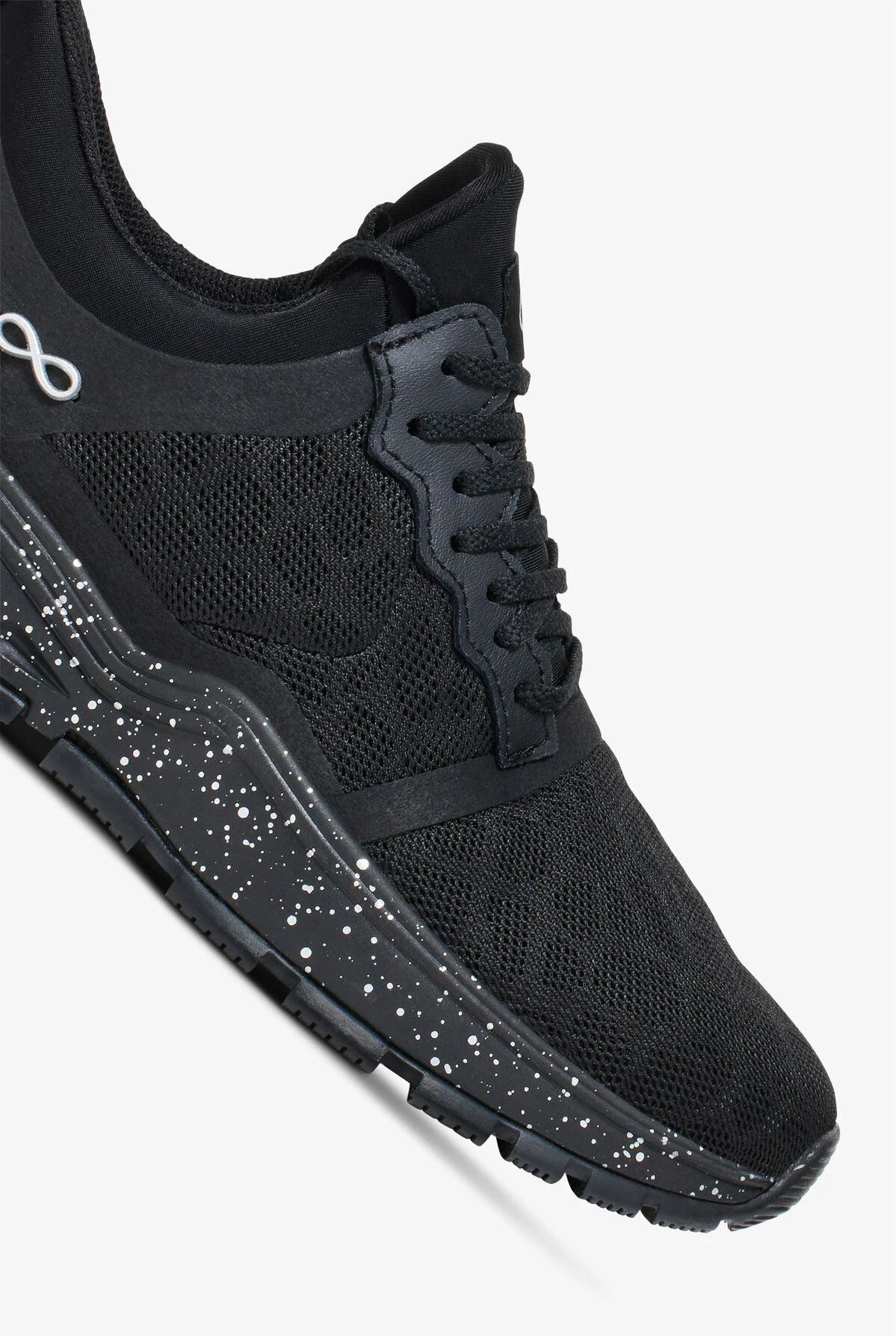 Infinity By Cherokee Women's Fly Black Speckled Athletic Lace Up Shoes - Image 3