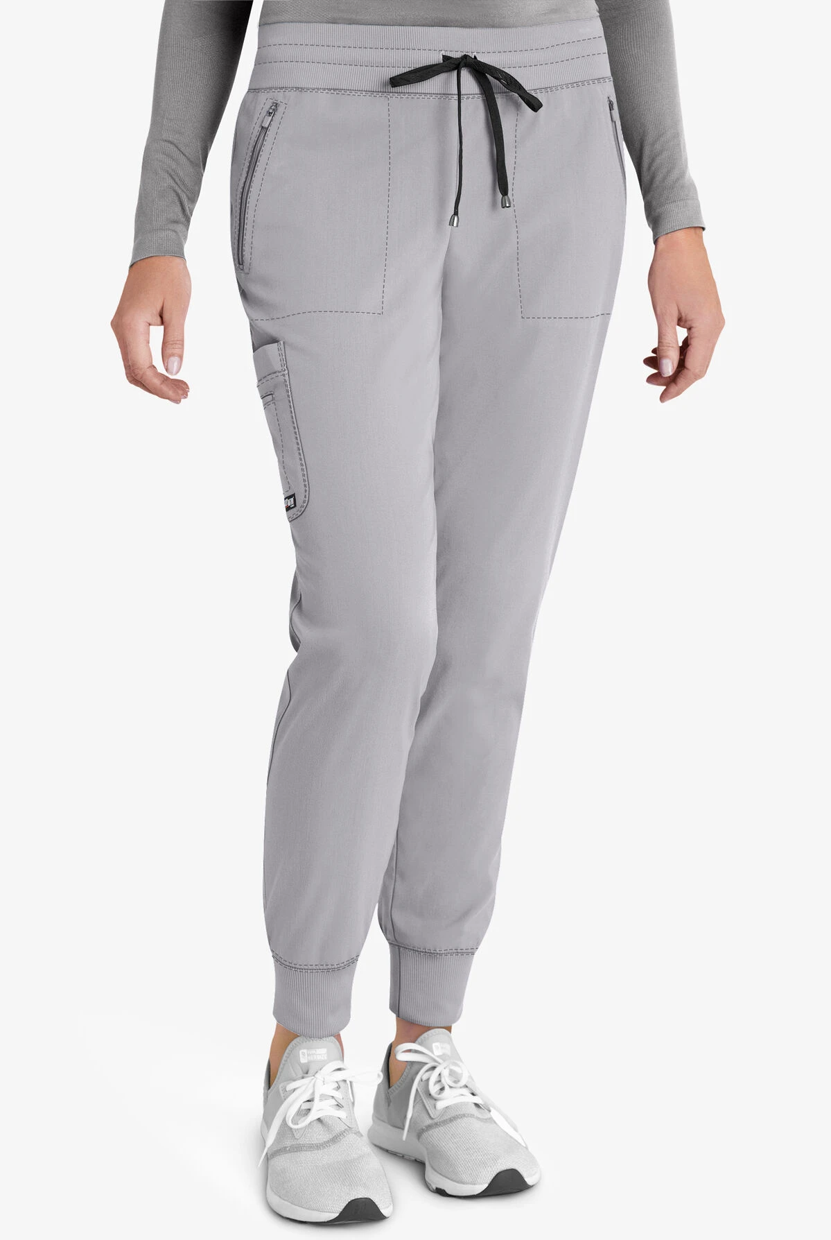 Grey's Anatomy™ By Barco Spandex STRETCH Eden Women's 5-Pocket Cargo Jogger Scrub Pants - Petite