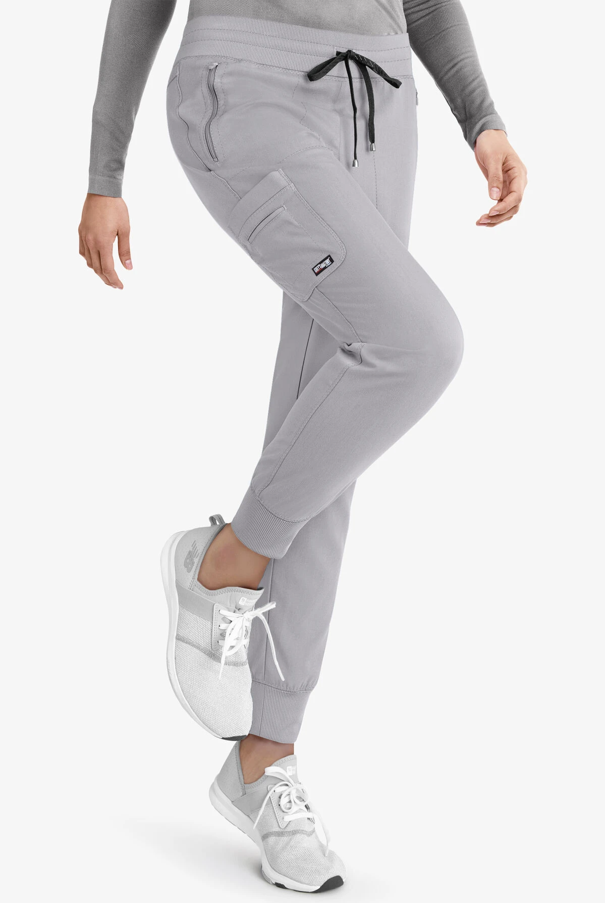 Grey's Anatomy™ By Barco Spandex STRETCH Eden Women's 5-Pocket Cargo Jogger Scrub Pants - Petite - Image 4