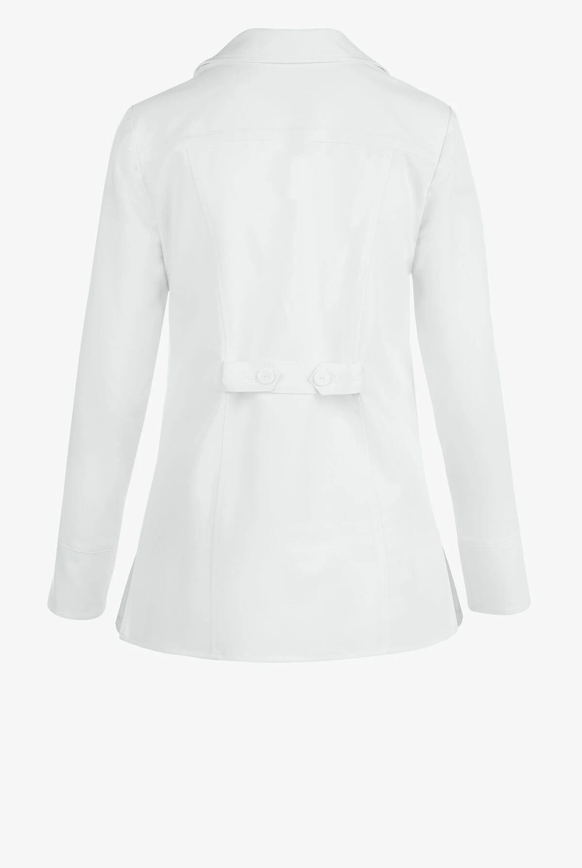 Healing Hands White Coat Minimalist Women's 29" 3-Pocket STRETCH Lab Coat - Image 2