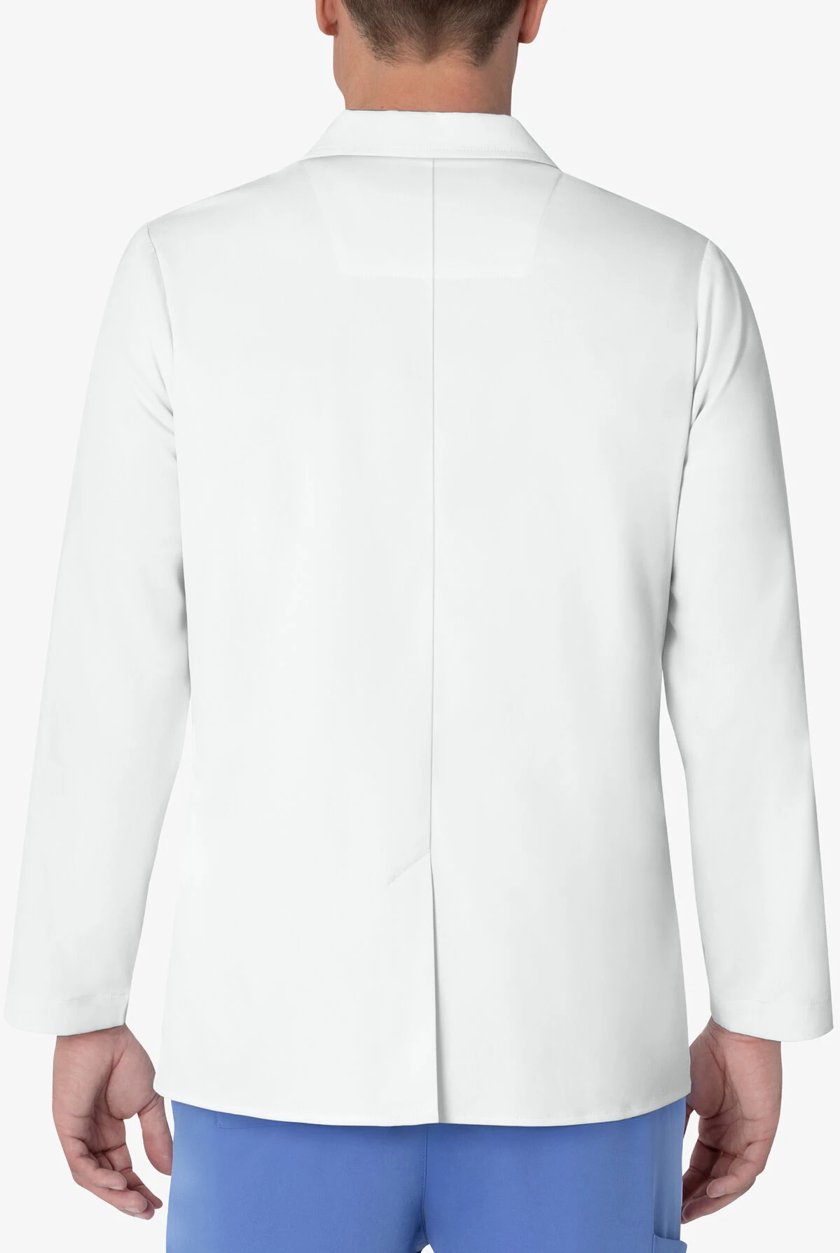 Healing Hands White Coat Minimalist Men's 30 ½" 5-Pocket STRETCH Lab Coat - Image 3