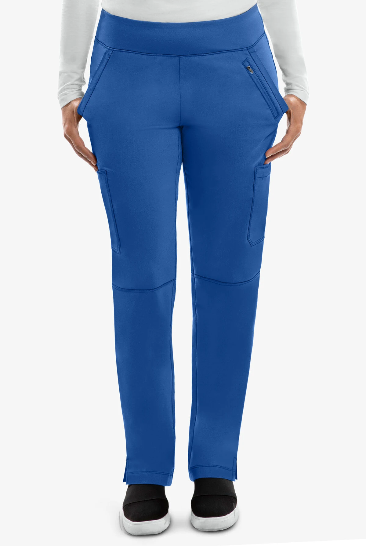 Healing Hands Purple Label Tyra Women's 8-Pocket STRETCH Slim Yoga Scrub Pants - Petite