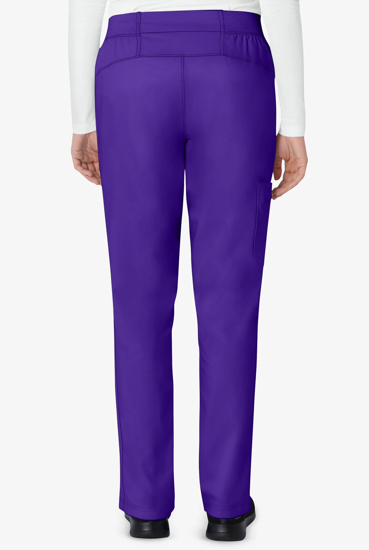 Healing Hands Purple Label Women's 6-Pocket STRETCH Convertible Drawstring Cargo Yoga Scrub Pants - Image 2