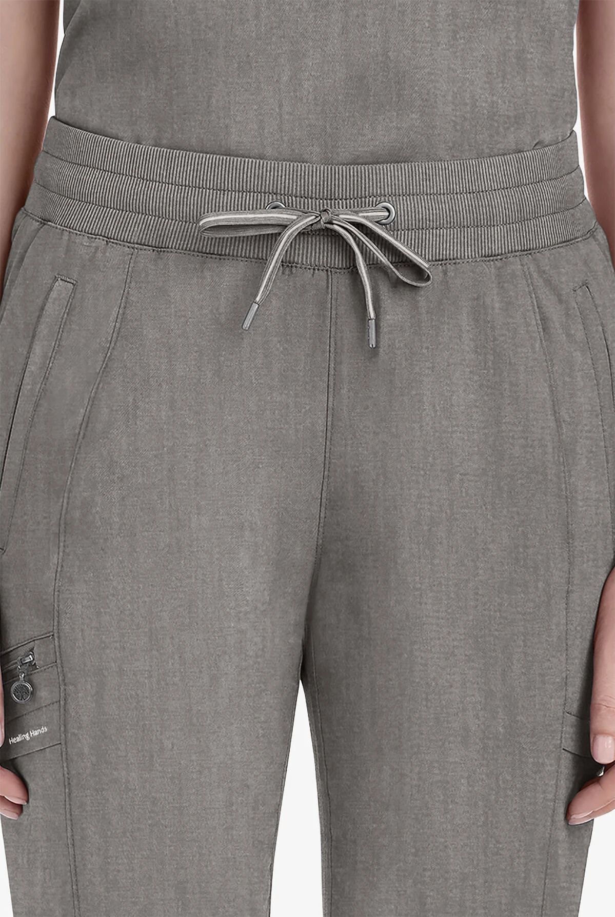 Healing Hands Purple Label Toby Women's 7-Pocket STRETCH Jogger Drawstring Scrub Pant - Tall - Image 3