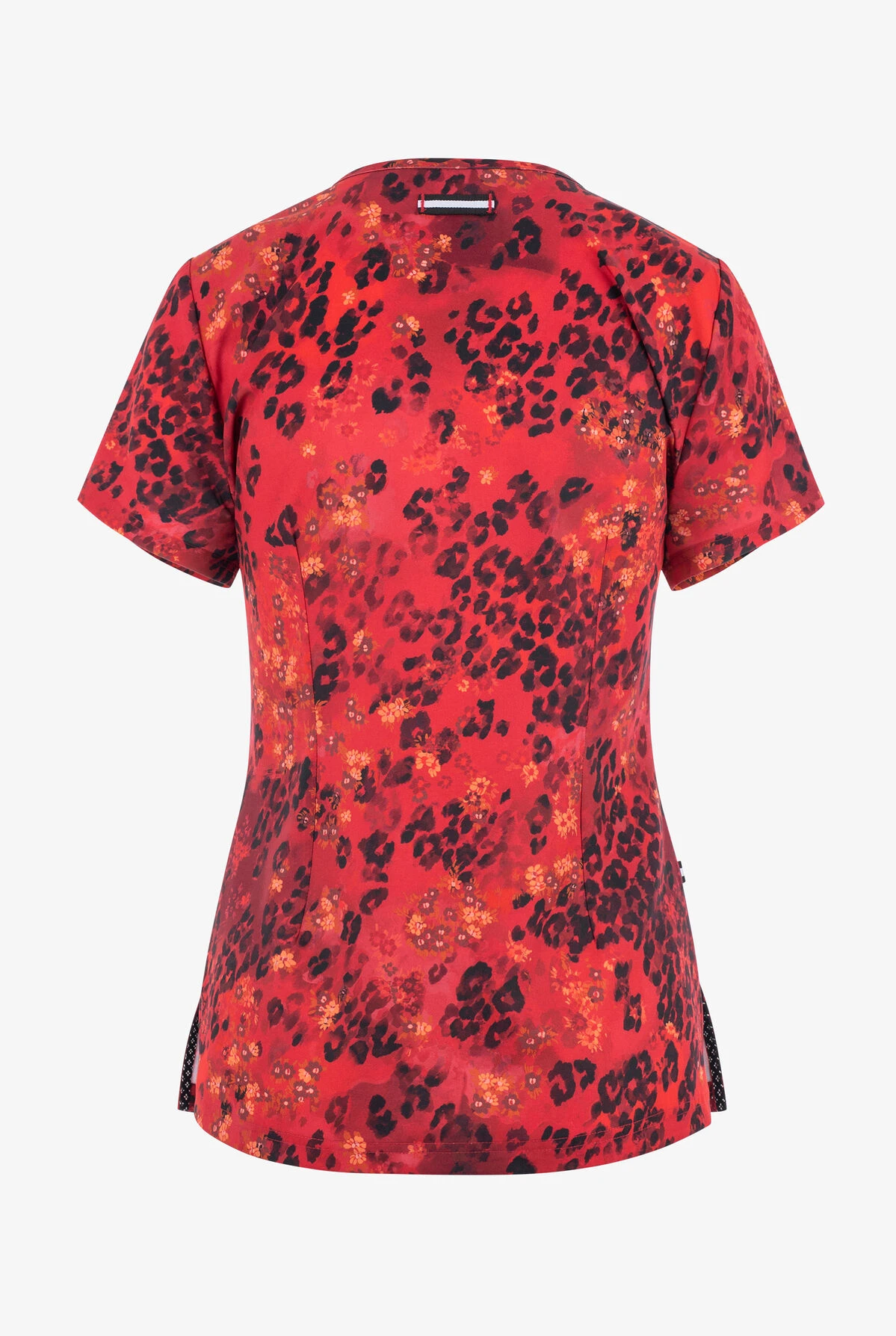 Koi Next Gen Crimson Animal Women's 2-Pocket STRETCH V-Neck Print Scrub Top - Image 2