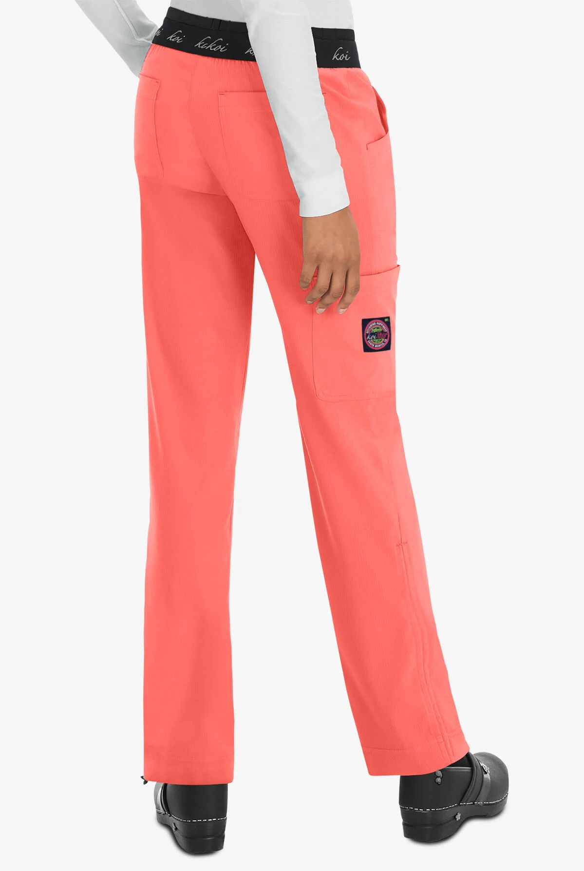 Koi Lite™ Spirit Women's 5-Pocket Elastic Waist Slim Fit Scrub Pants - Image 2