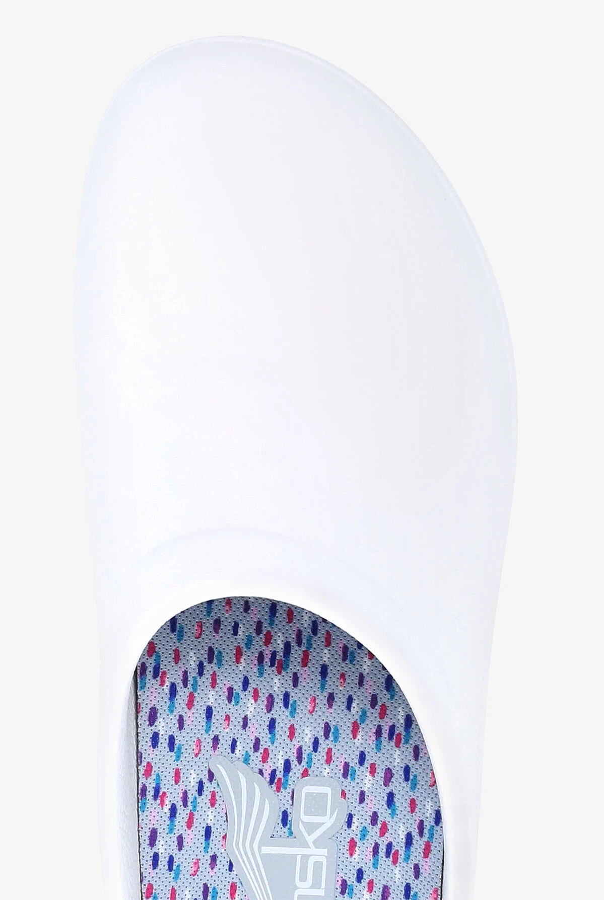 Dansko Women's Kaci SR White Backless Clogs - Image 2