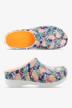 Dansko Women's Kane Pineapples Backless Nursing Clogs