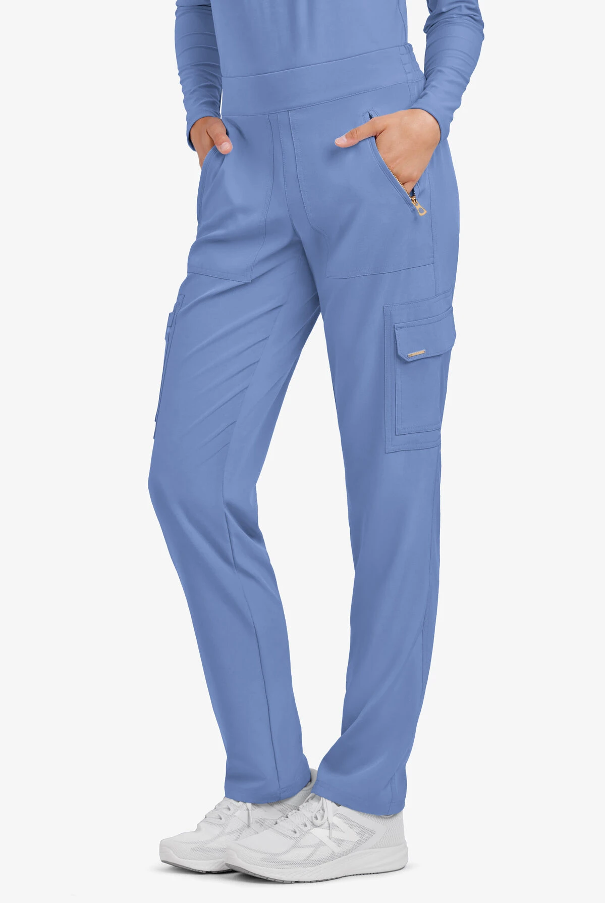 Lauderdale By UA Datura Women's 6-Pocket Cargo STRETCH Scrub Pants - Image 3