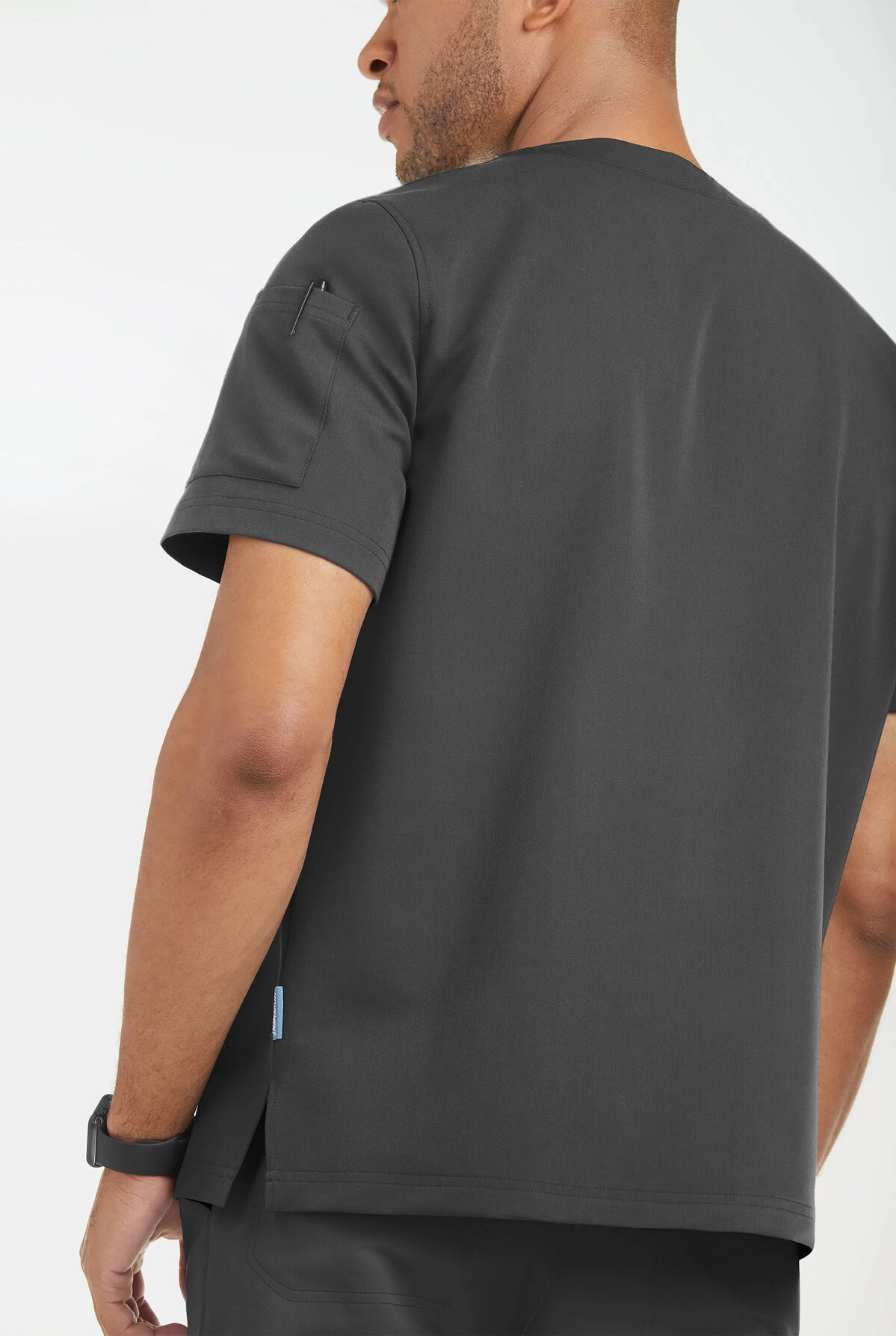 MOVEMENT By Butter-Soft Altair Men's 2-Pocket V-Neck STRETCH Scrub Top - Image 3