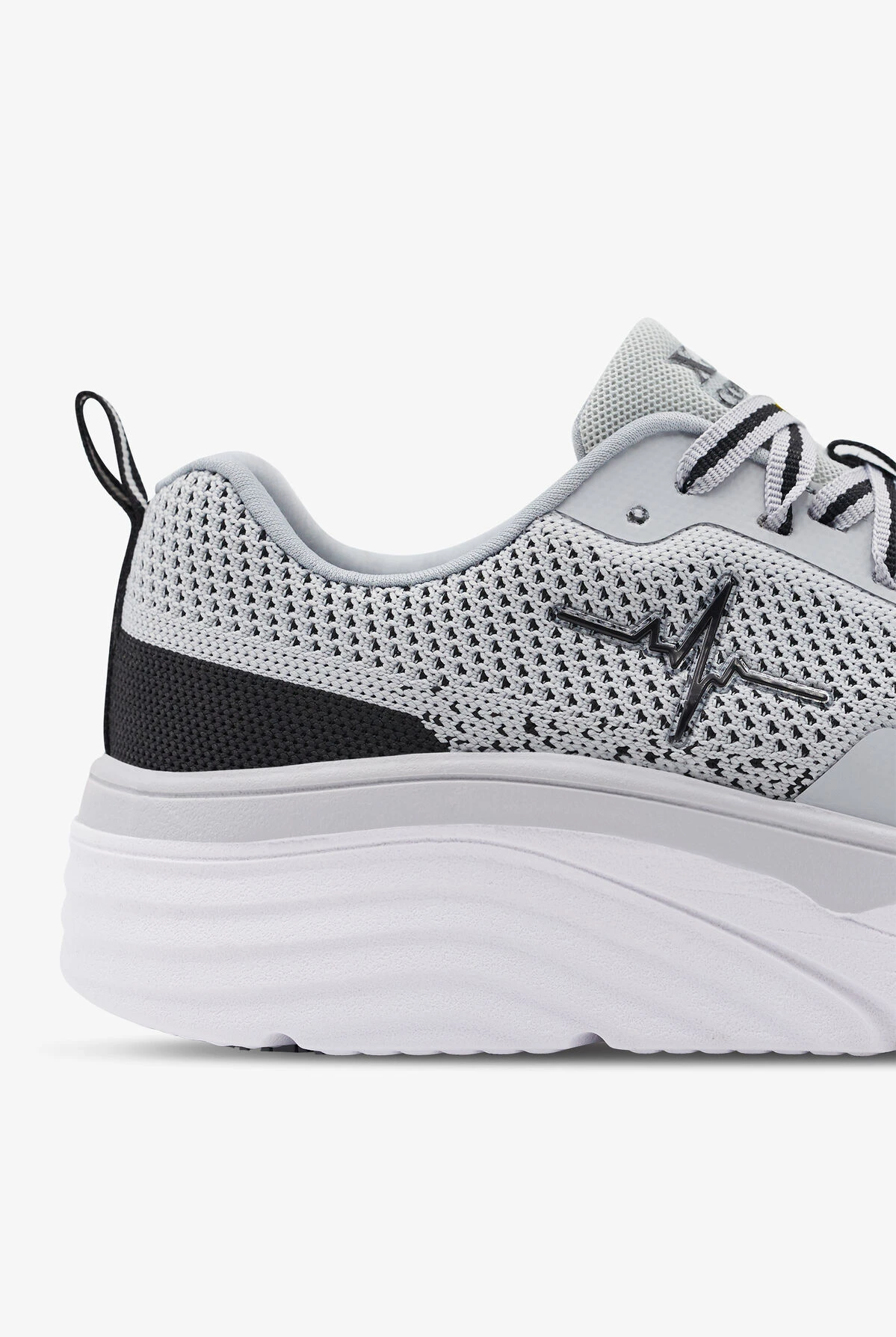 LaForst Men's Extreme Comfort Heart Beat Gray Athletic Lace Up Nursing Shoes - Image 4