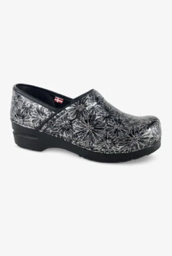 Sanita Women's Professional Rumney Black/Silver Nursing Clogs