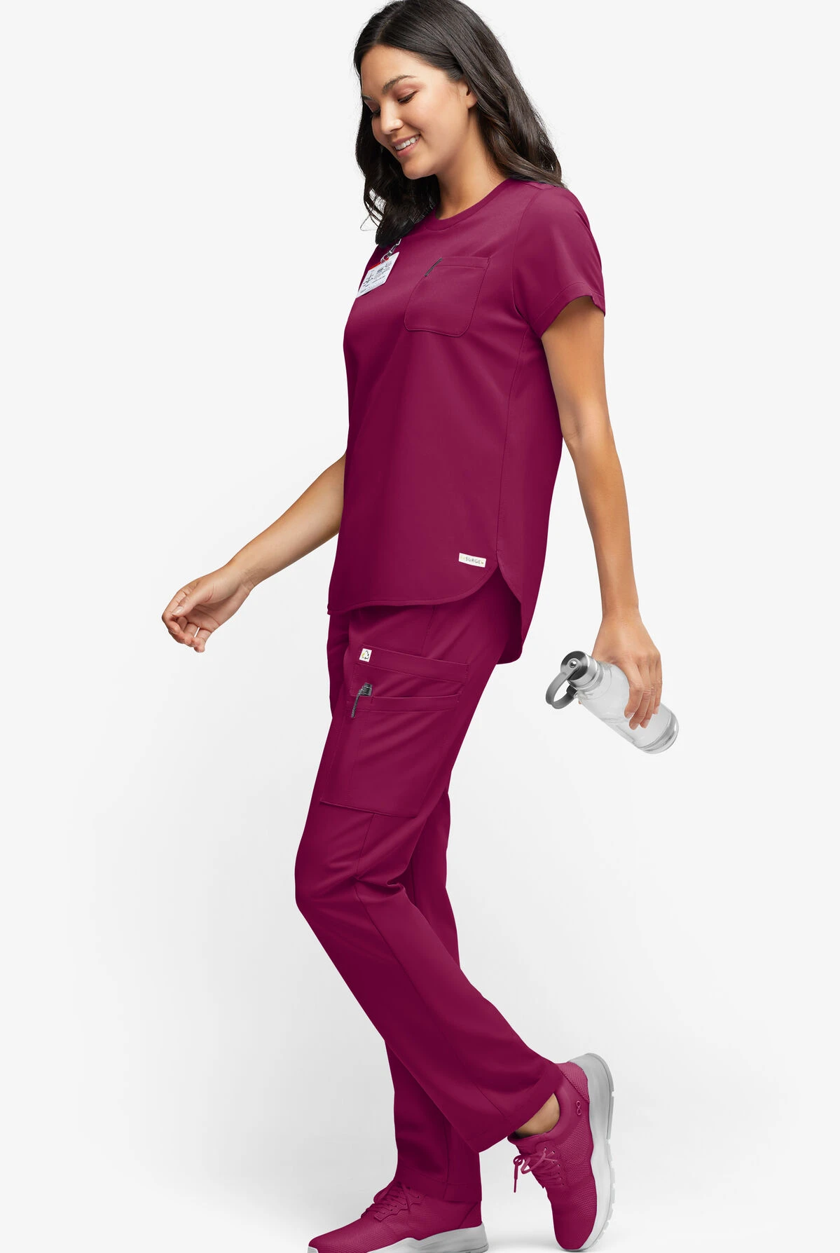 ReSurge Topaz Women's 11-Pocket Drawstring Scrub Pants - Image 4