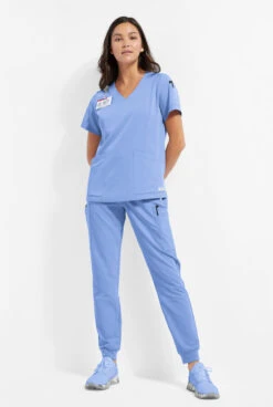 ReSurge Ruby Women's 5-Pocket Curved V-Neck Top