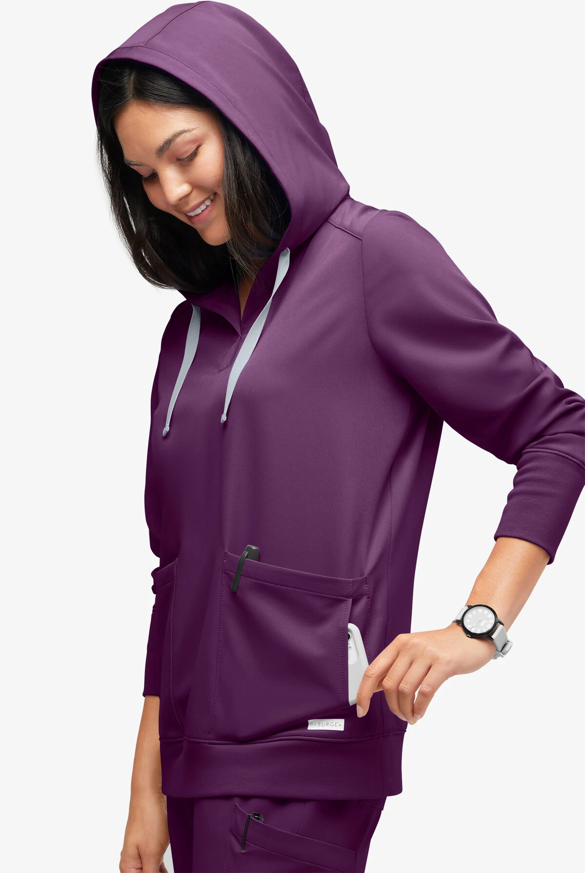 ReSurge Jasper Women's 4-Pocket Long Sleeve Pullover Hoodie