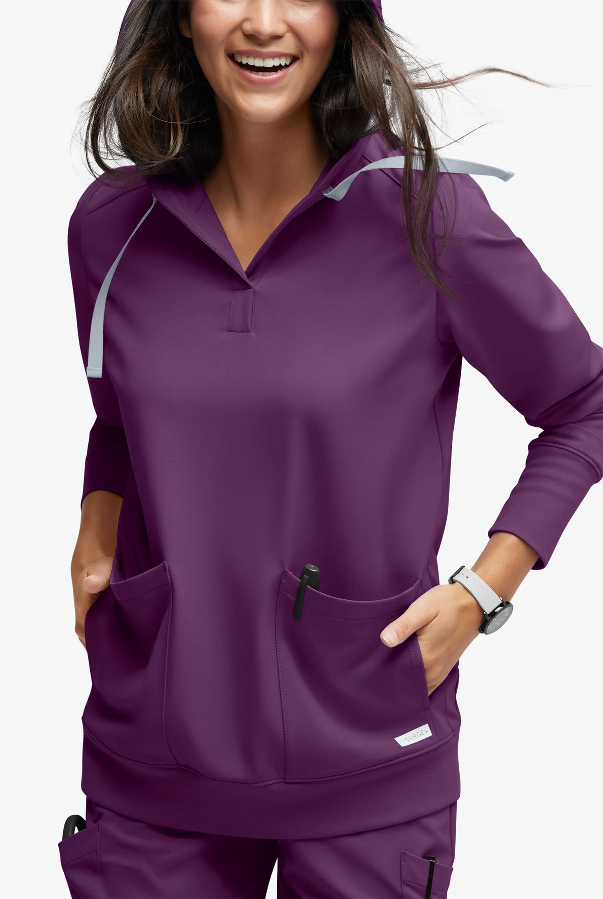 ReSurge Jasper Women's 4-Pocket Long Sleeve Pullover Hoodie - Image 3