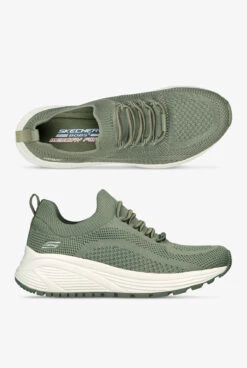 Skechers Bobs Women's Sparrow 2.0 Allegiance Crew Sage Athletic Lace Up Nursing Shoes