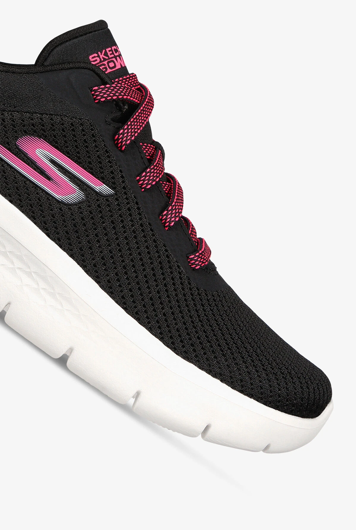 Skechers Performance Women's Go Walk Flex Alani Black Athletic Lace Up Nursing Shoes - Image 3