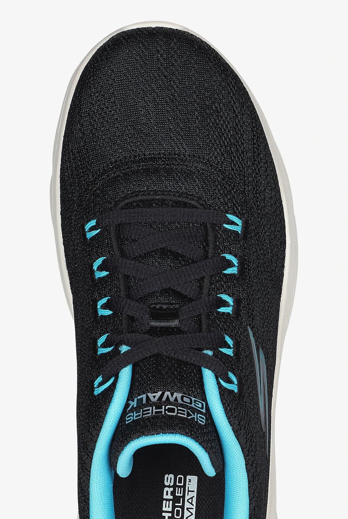 Skechers Performance Women's Go Walk Flex Striking Look Black Athletic Lace Up Nursing Shoes - Image 2