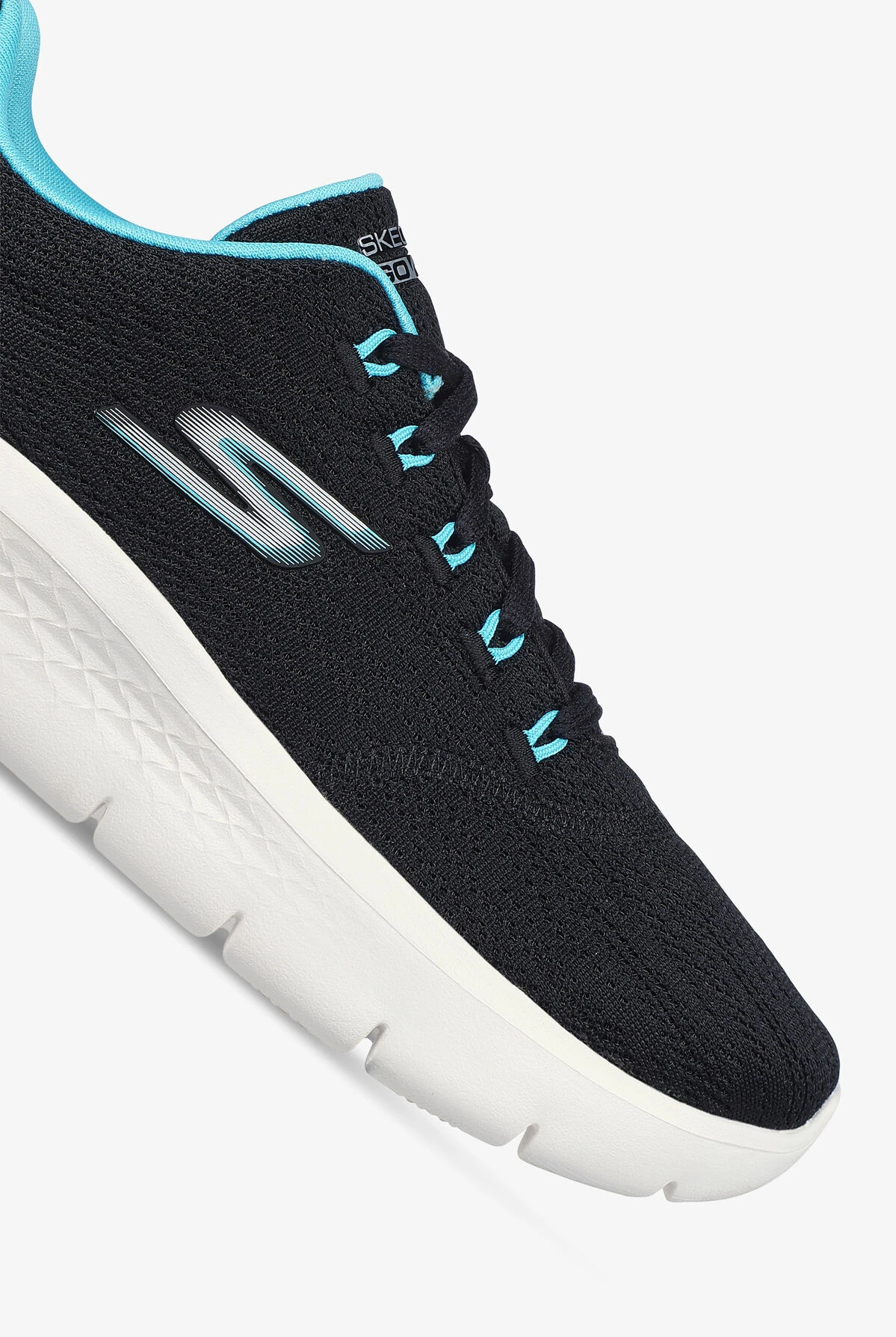 Skechers Performance Women's Go Walk Flex Striking Look Black Athletic Lace Up Nursing Shoes - Image 3