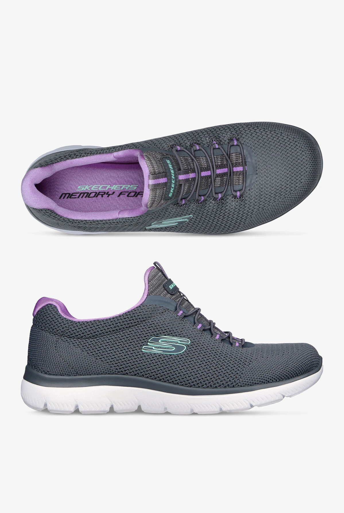 Skechers Sport Women's Summits Cool Classic Athletic Slip-On Nursing Shoes