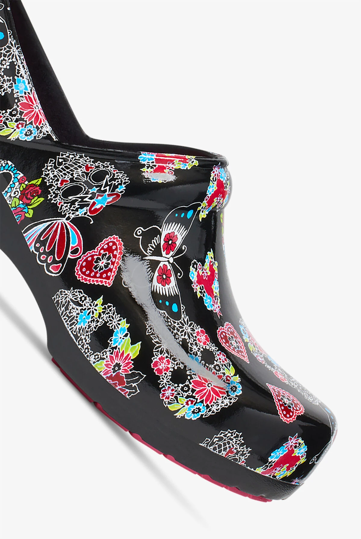 Anywear Women's SR Angel Sugar Skull Flutter Clogs - Image 3