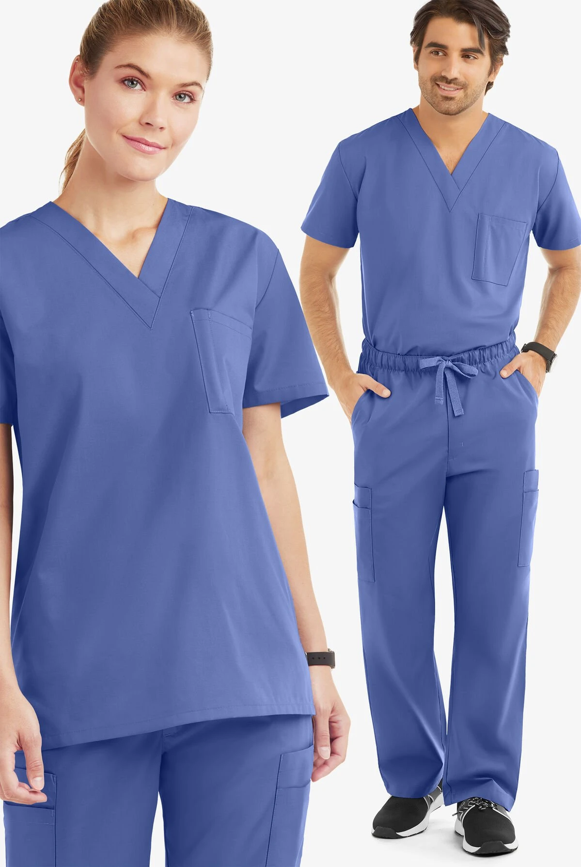 Strictly Scrubs Unisex 7- Pocket Cargo Scrub Set - Image 2