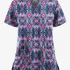 UA Butter-Soft STRETCH Cantik Ikat Women's 2-Pocket V-Neck Printed Scrub Top