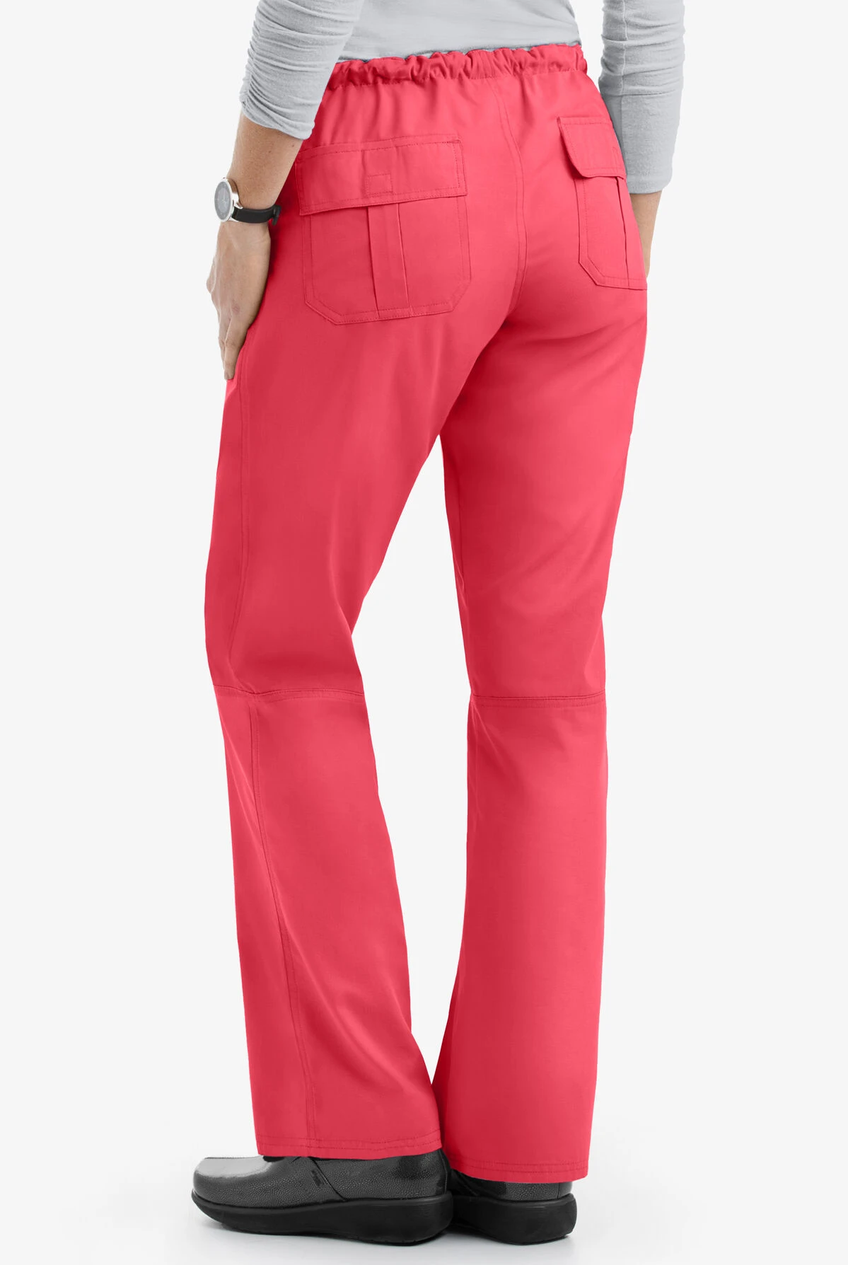 Butter-Soft Core By UA™ Women's 6-Pocket Cargo Drawstring Scrub Pants - Petite - Image 2