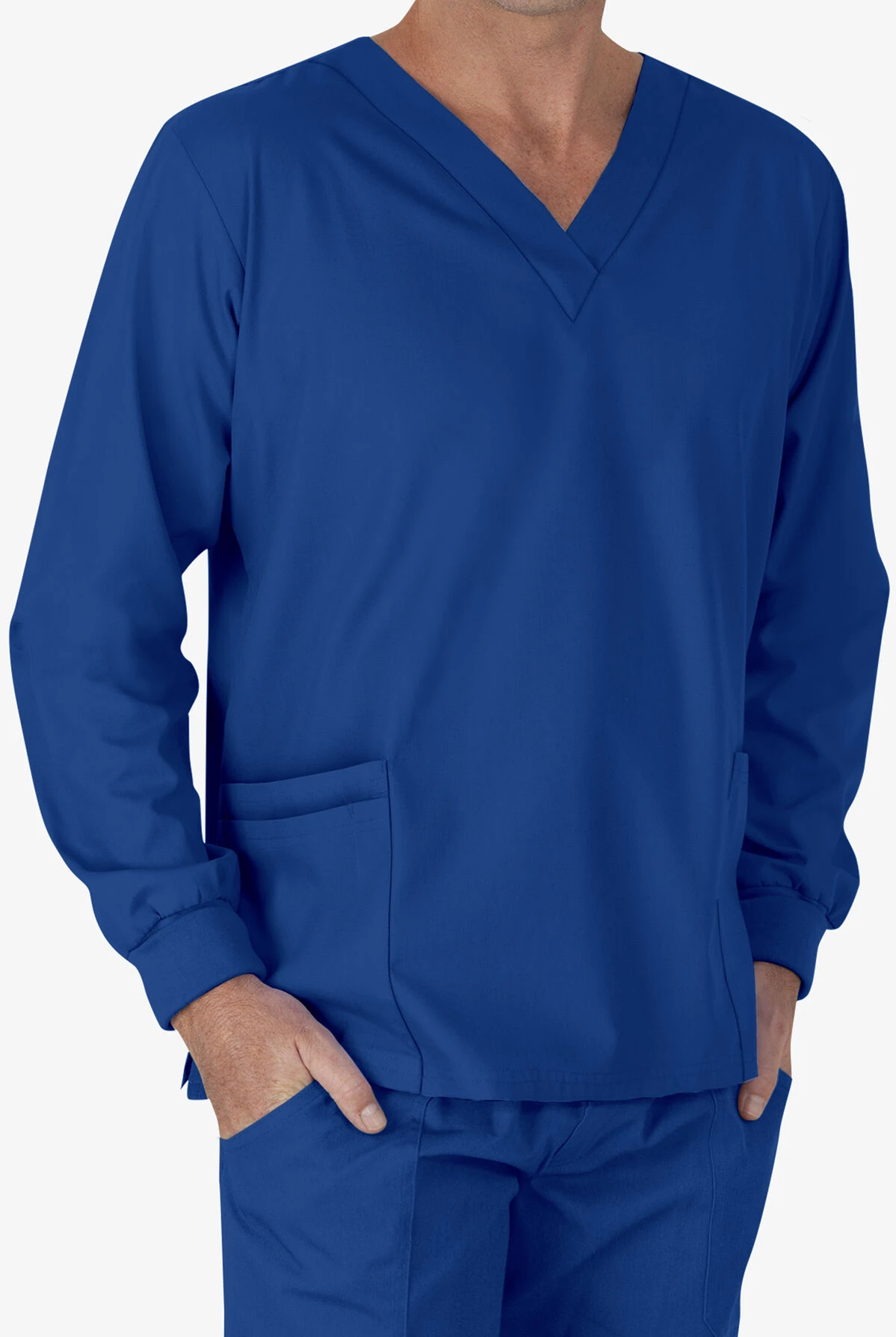 Butter-Soft Core By UA™ Unisex 5-Pocket Long Sleeve Scrub Top - Image 4
