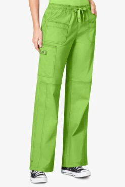 WonderWink WonderFLEX Faith Women's 6-Pocket STRETCH Cotton Rich Boot Cut Cargo Scrub Pants - Petite