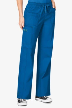 WonderWink WonderFLEX Faith Women's 6-Pocket STRETCH Cotton Rich Boot Cut Cargo Scrub Pants